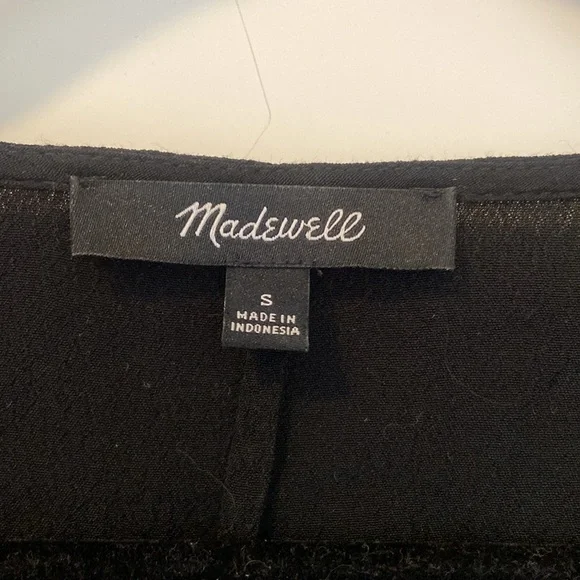 Madewell black boho flowy dress in black sz S - Picture 4 of 7